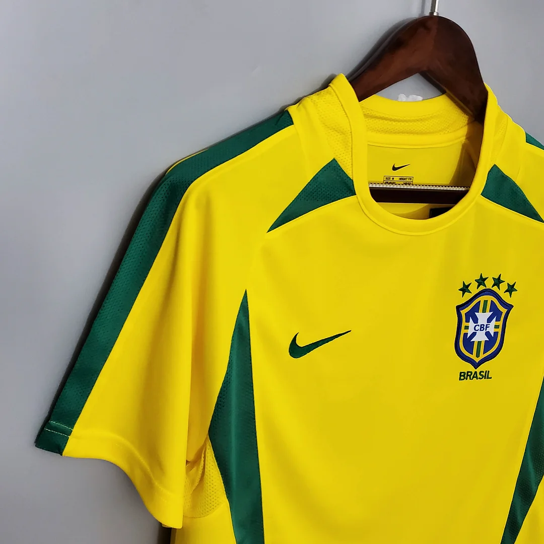 2002 Retro Brazil Soccer Jersey Home