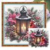 Cardinal and Lamp Full Stamped Cross Stitch Kit 11CT 3-Strand 40x40cm Animal