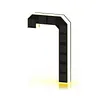 LED Illuminated Modern Address Sign Waterproof Personalized Solar Powered Address Number Dusk To Dawn Adhesive Or Screw Mount for Outside House Light Up Courtyard Hotel Bar
