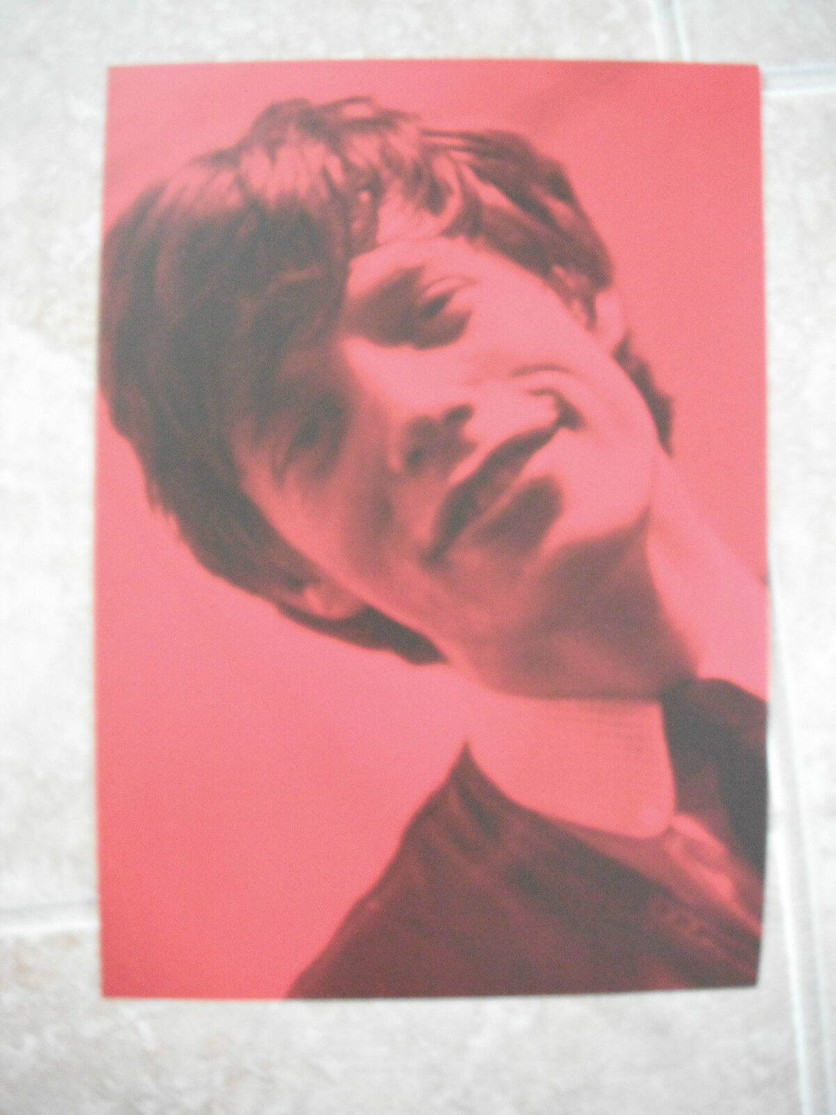 Rolling Stones Mick Jagger Vintage Candid Coffee Table Book Photo Poster painting #2