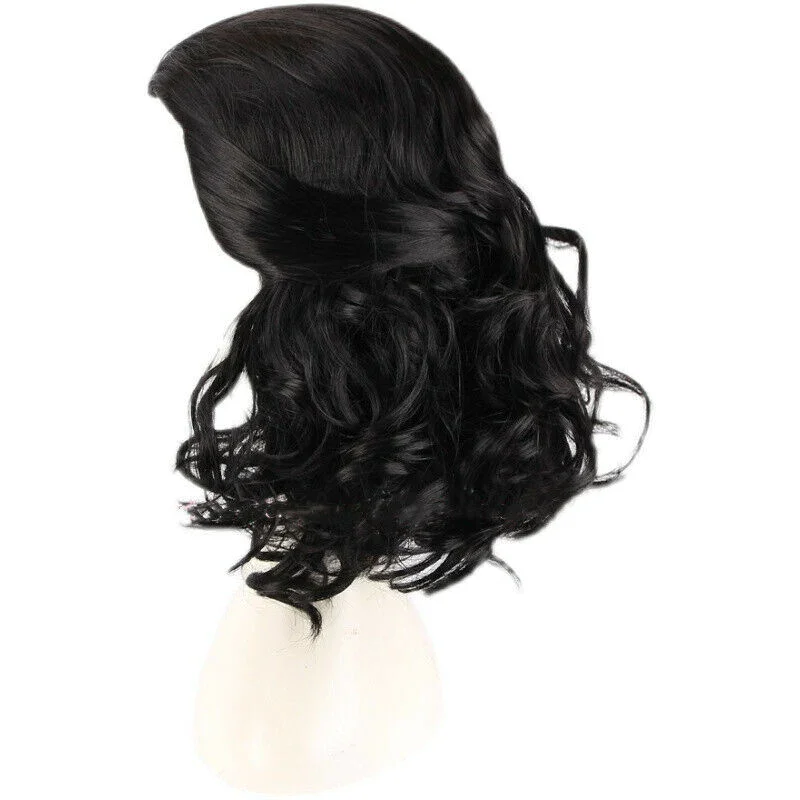 Loki Cosplay Wig Black Curly Hair