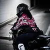 High-Performance Polyester Motorcycle Jacket with Flame Design and Full Protection for Riders by Inlyline
