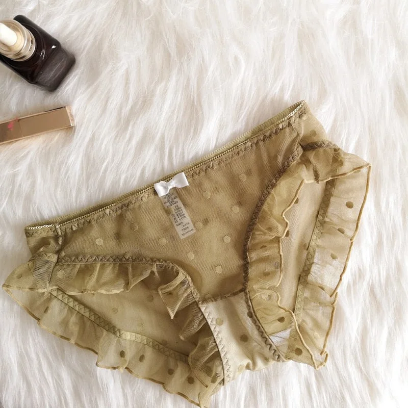 Women's Underwear Panties Sexy Lace Underwear Low Waist Briefs Seamless Underwear Hollow Out Lace Underpants Sexy Girl Panties