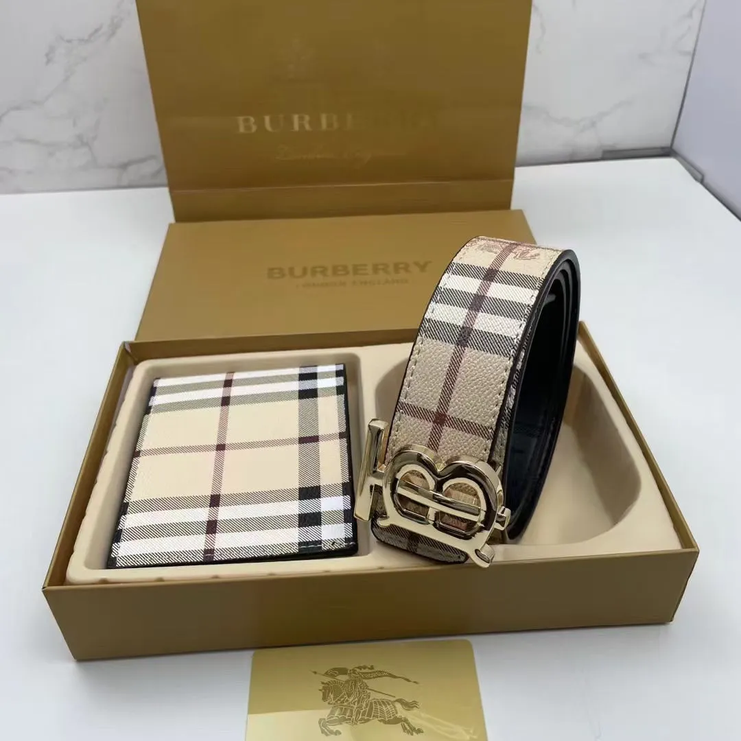 Luxury Wallet Gift Box for Family and Friends, Genuine Leather Double-Sided, Trendy, Casual, Versatile, Durable