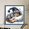 Sleeping Tiger Cub-11CT Stamped Cross Stitch 40*40cm/15.75*15.75in