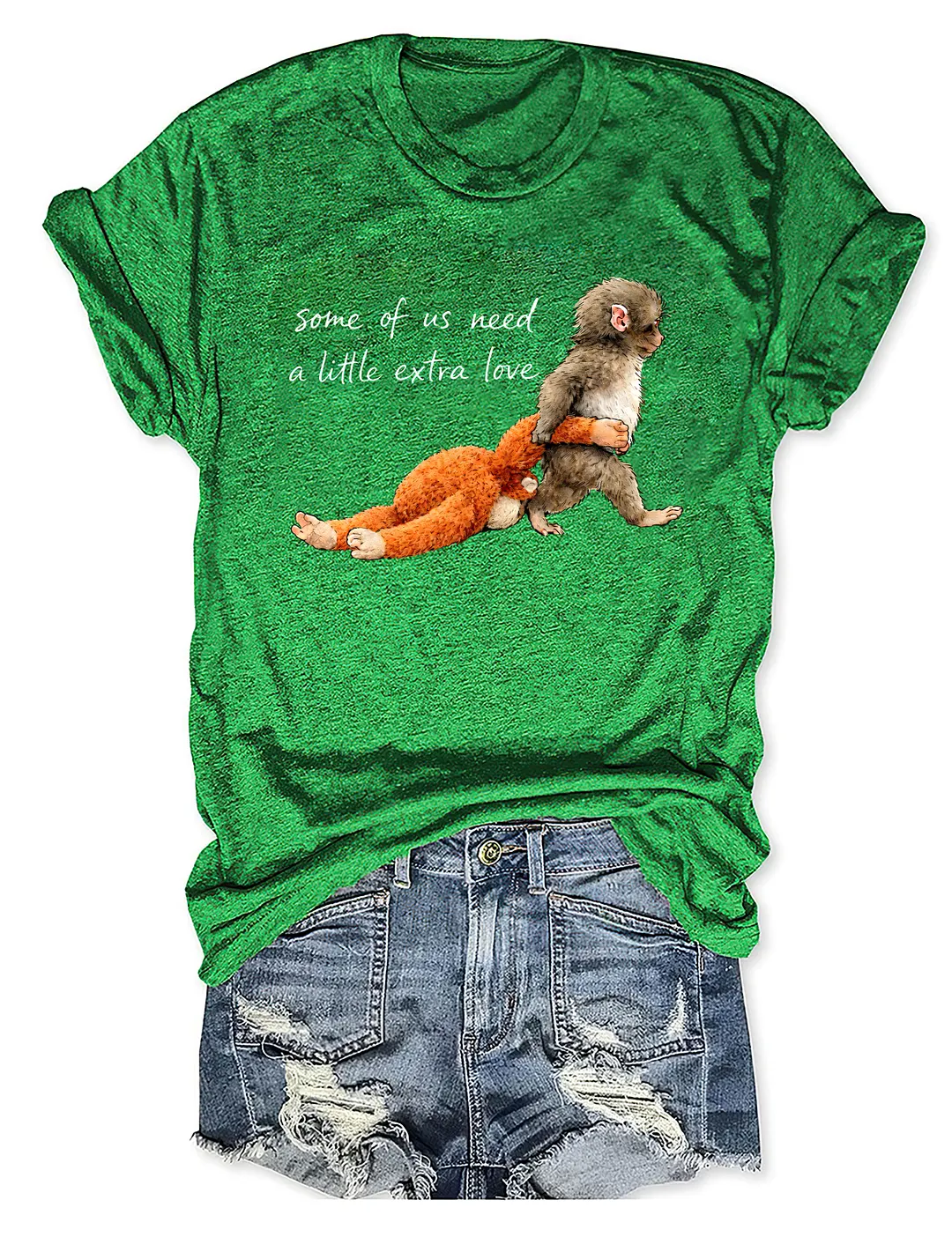 Some Of Us Need A Little Extra Love Punch Monkey T-shirt
