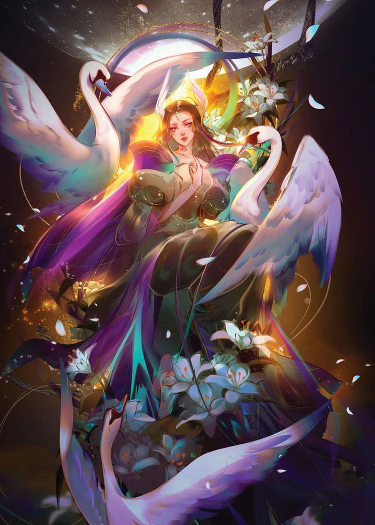 New Girl 40*50CM (Canvas) Full Round Drill Diamond Painting gbfke