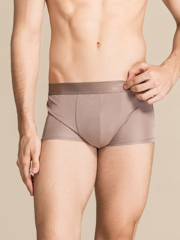 Men's Silk Trunks Underwear Breathable Style