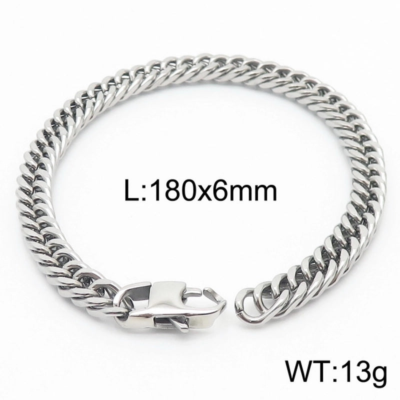Minimalist Solid Color Titanium Steel Unisex Bracelets