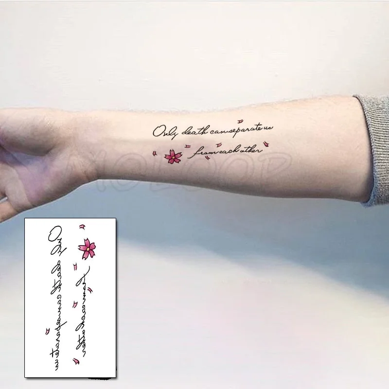 Waterproof Temporary Tattoo Stickers Chinese Character Win Every Exam Small Size Tatto Flash Tatoo Fake Tattoos for Man Women