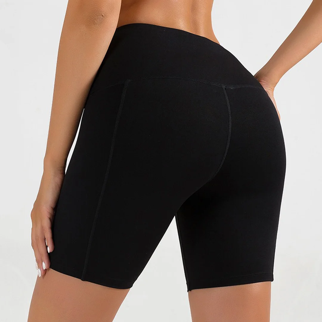 High waist belly contracting fitness Yoga Primer shorts