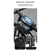 Bike Front Frame Bag Waterproof EVA Bike Tube Bag Detachable Cycling Accessories