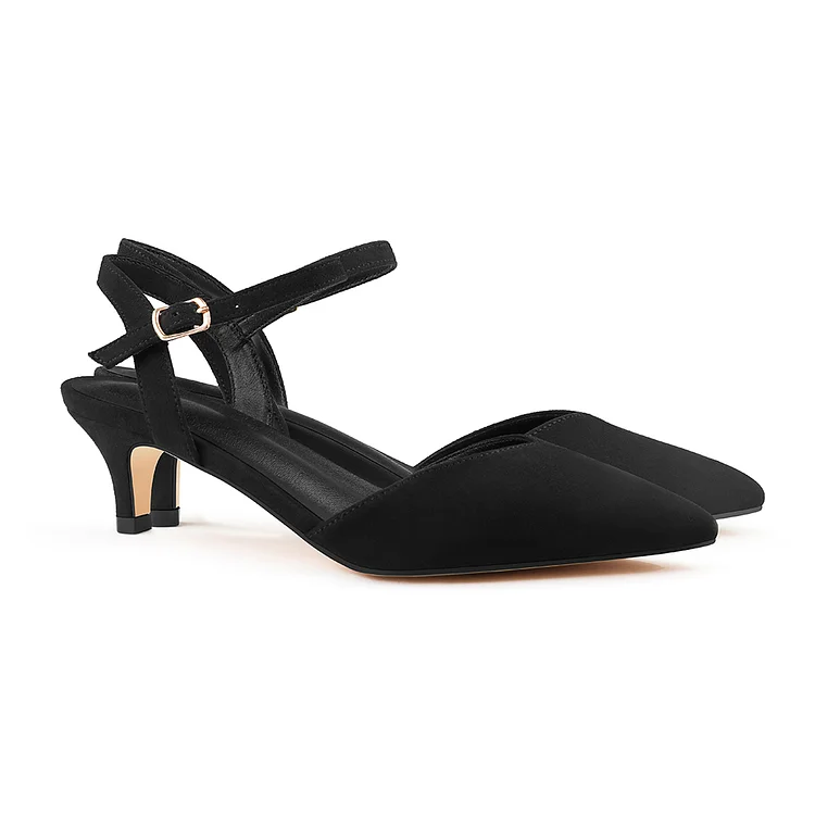 50mm Apricot Bottom Kitten Heels Dress Pumps Wedding Elegant Closed Toe Shoes Sandals VOCOSI VOCOSI