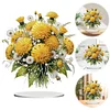 (US Local)Flower Double Sided Effect Table Top Diamond Painting Desktop Ornaments Kit (Dandelion)