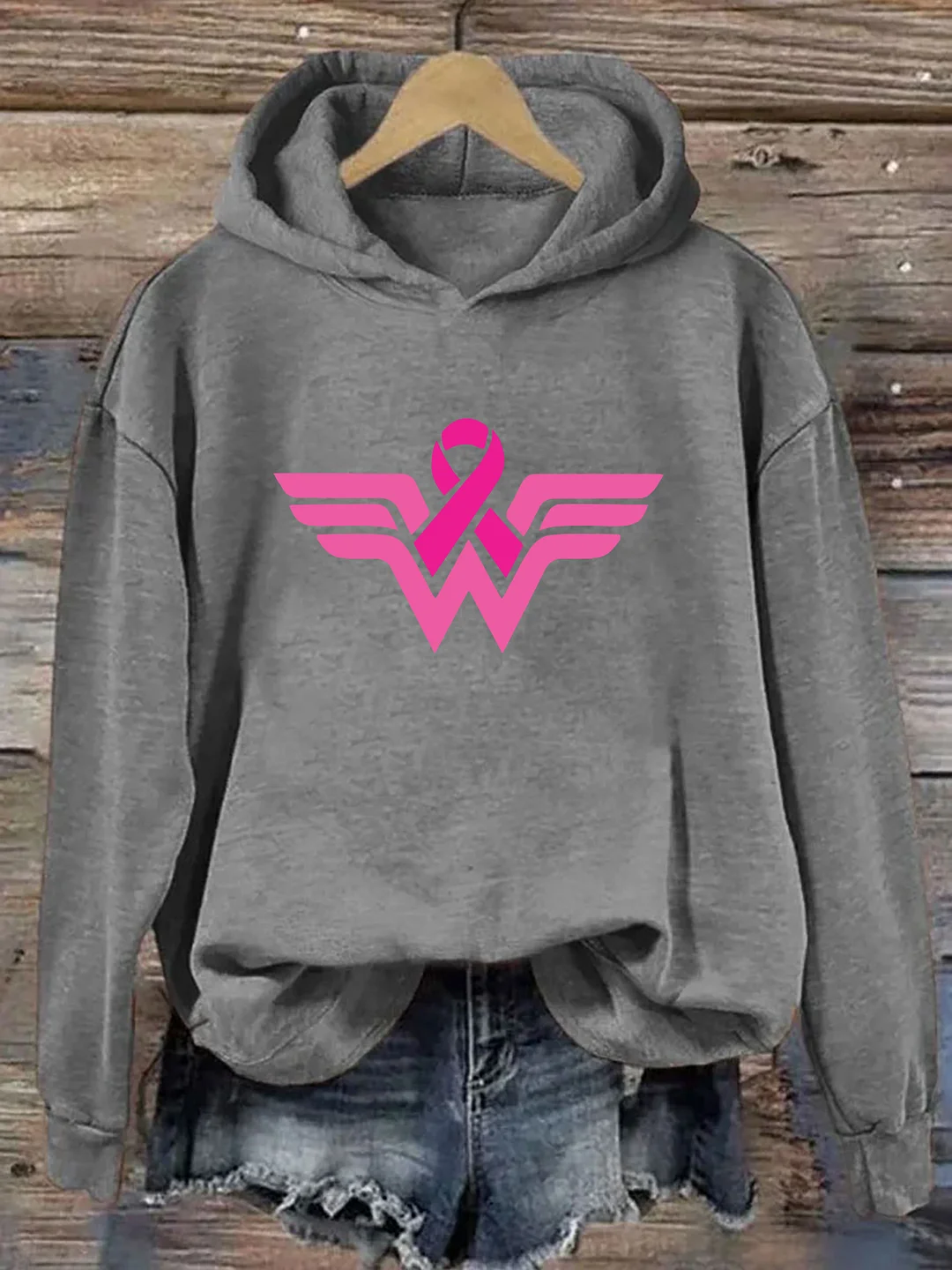 Cancer Ribbon Wonder Hoodie