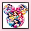 Princess-14CT Stamped Cross Stitch 40*40cm tapestrymarket