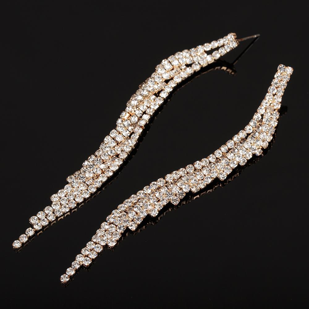Rhinestone Crystal Wedding Party Elegant Dangle Earrings | Oxredo Shop Ramadan Sale
