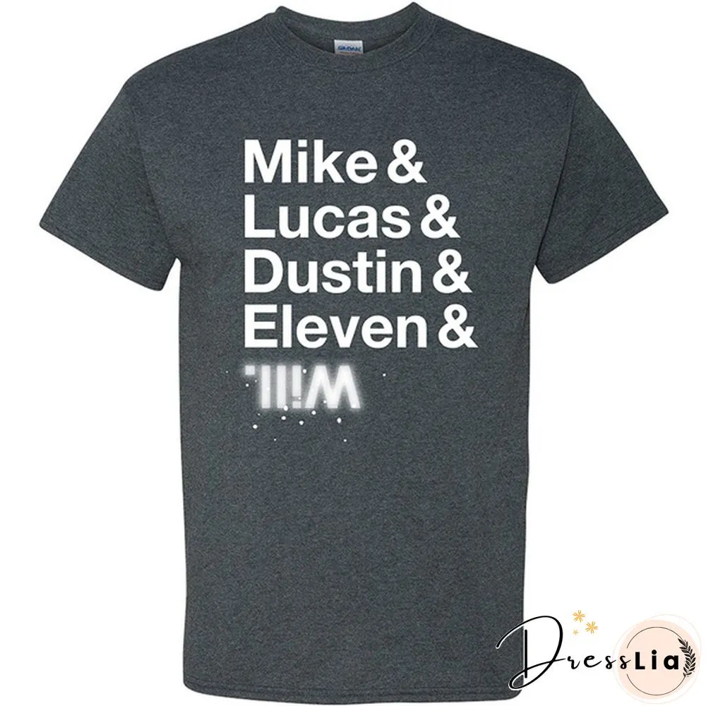 Stranger Of Things Funny Character Names Mike Lucas Dustin Eleven Will T Shirt
