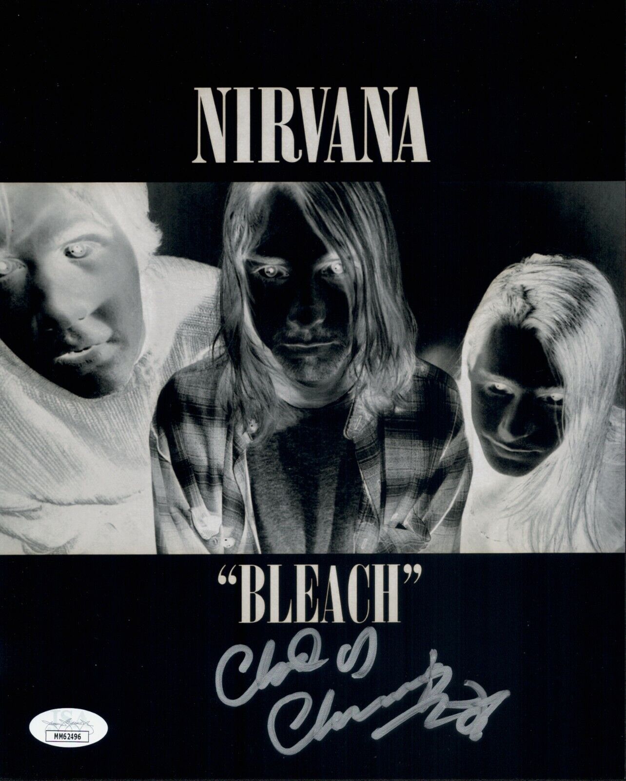 CHAD CHANNING Signed NIRVANA 8x10 Photo Poster painting IN PERSON Autograph JSA COA Cert