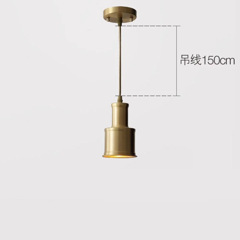 Nordic Led Pendant Lights Retro Industrial Pendant Lamp Bedside Bedroom Kitchen Hanging Lamp Aisle Corridor Gold Light Fixtures