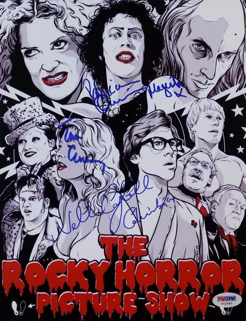 Tim Curry Patricia Quinn Campbell Signed Rocky Horror Show 8X11 Photo Poster painting PSA V02690