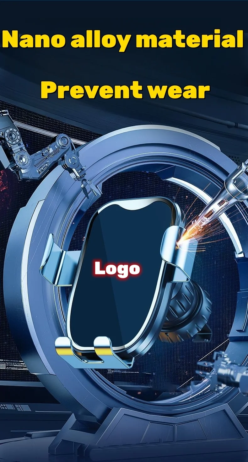 Car air outlet gravity shockproof navigation bracket