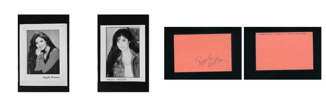 Angela Watson - Signed Autograph and Headshot Photo Poster painting set - Step By Step