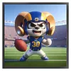 【Limited Stock Sale】Los Angeles Rams Football-11CT Stamped Cross Stitch 40*40cm tapestrymarket