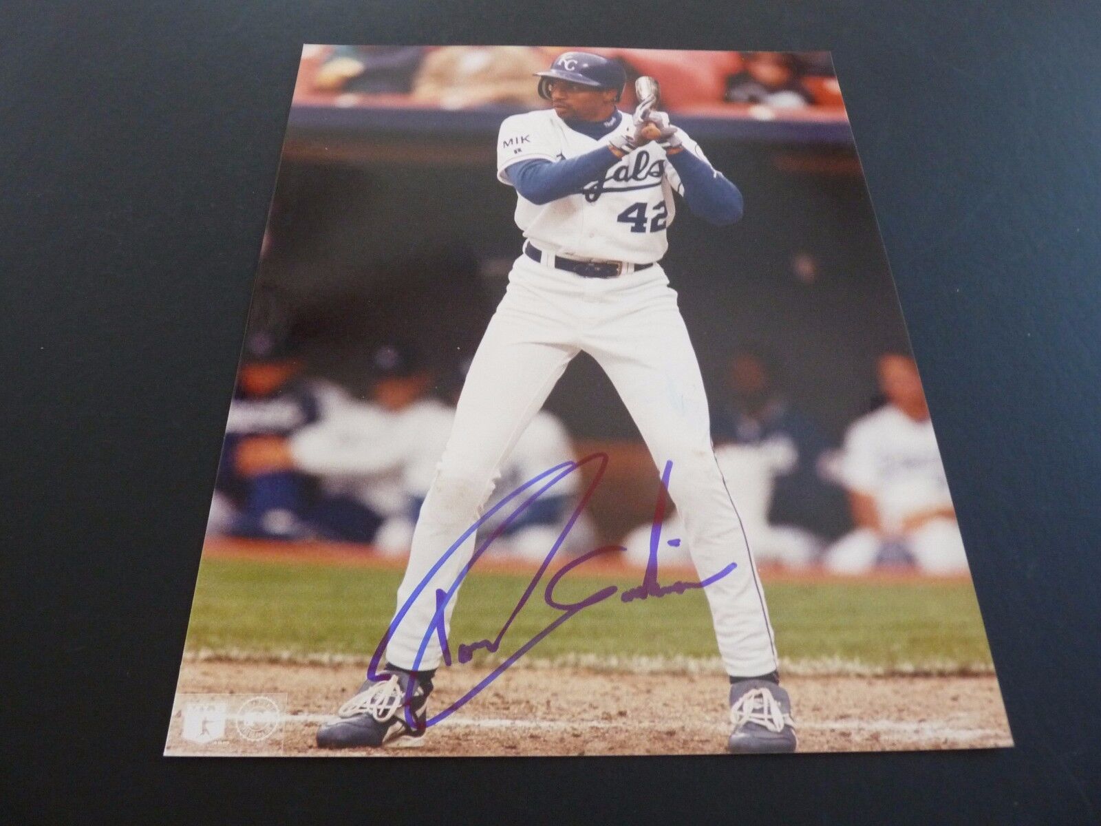 Tom Goodwin Royals Baseball Signed Autographed 8x10 Photo Poster painting PSA Beckett Guaranteed