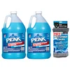 Windshield Wiper Washer Fluid Peak- 2 Gallons of Deicer Windshield Wiper Fluid with 2 Microfiber Cloths - (-20&deg;F)