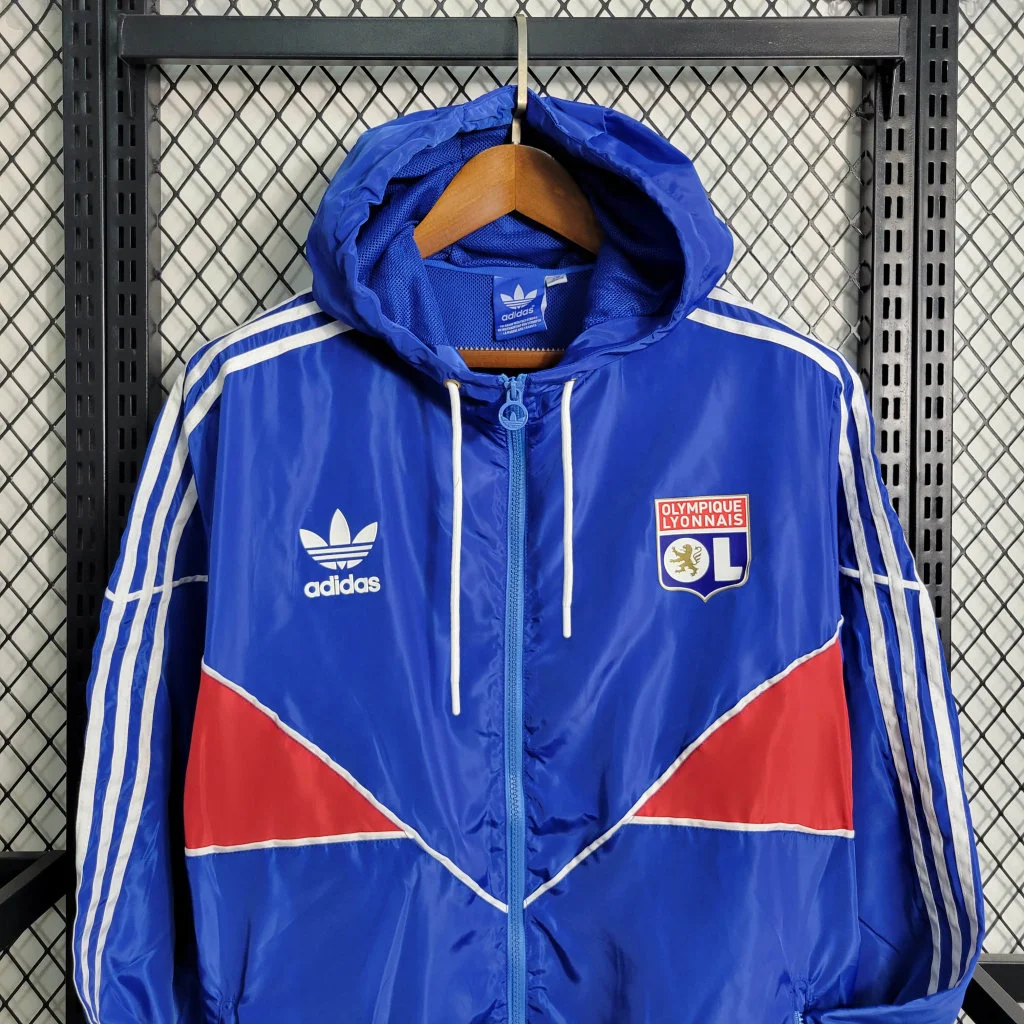 2023/2024 Lyon Windbreaker Blue Football Jersey