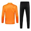 2024/2025 Real Madrid Royal Orange Special Edition Half-Pull Training Suit Football Shirt 1:1 Thai Quality Set