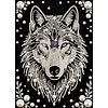 Diamond Painting-DIY Special Shaped Drill Pearl Painting Wolf(30x40cm)