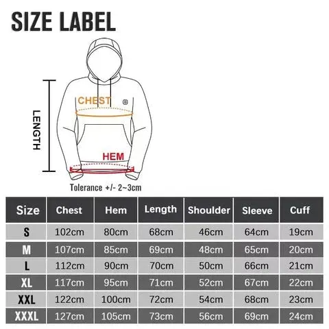 Unisex Heated Hoodie - Hot Sale 50%