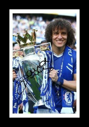 David Luiz - Chelsea Autograph Signed & Framed Photo Poster painting