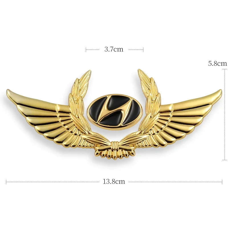 3D car metal badge decorative side label (customized car logo)