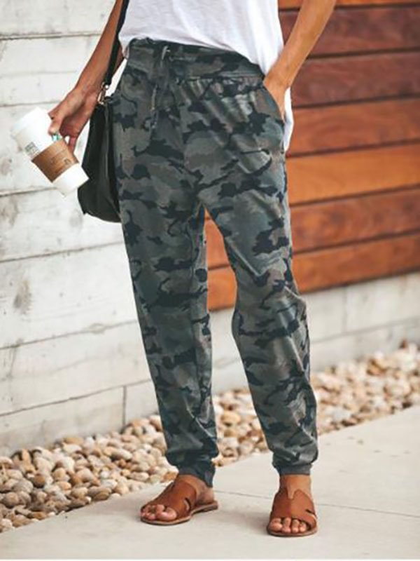 Camouflage Printed Casual Pants