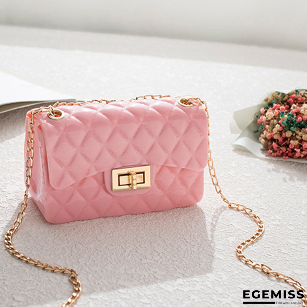 Pink Fashion Diamond Shoulder Messenger Bag | EGEMISS