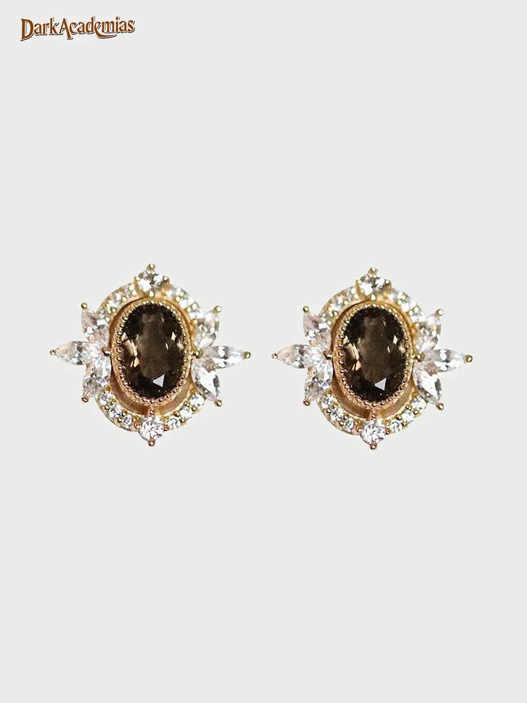 Vintage Gemstone Earrings / DarkAcademias /Darkacademias