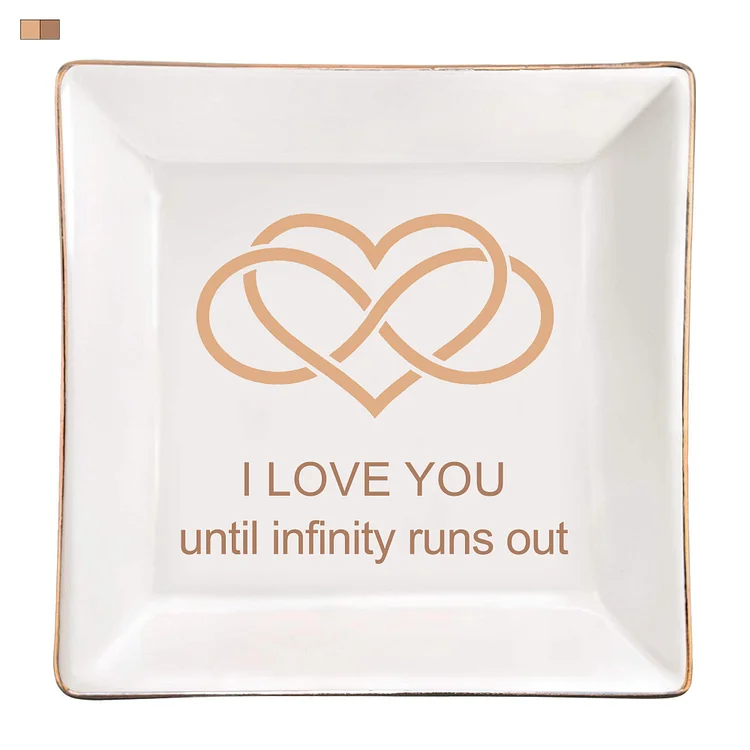 Infinity Love Jewelry Trinket Dish