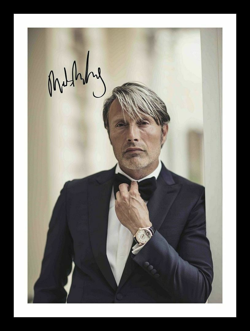 Mads Mikkelsen Autograph Signed & Framed Photo Poster painting 1