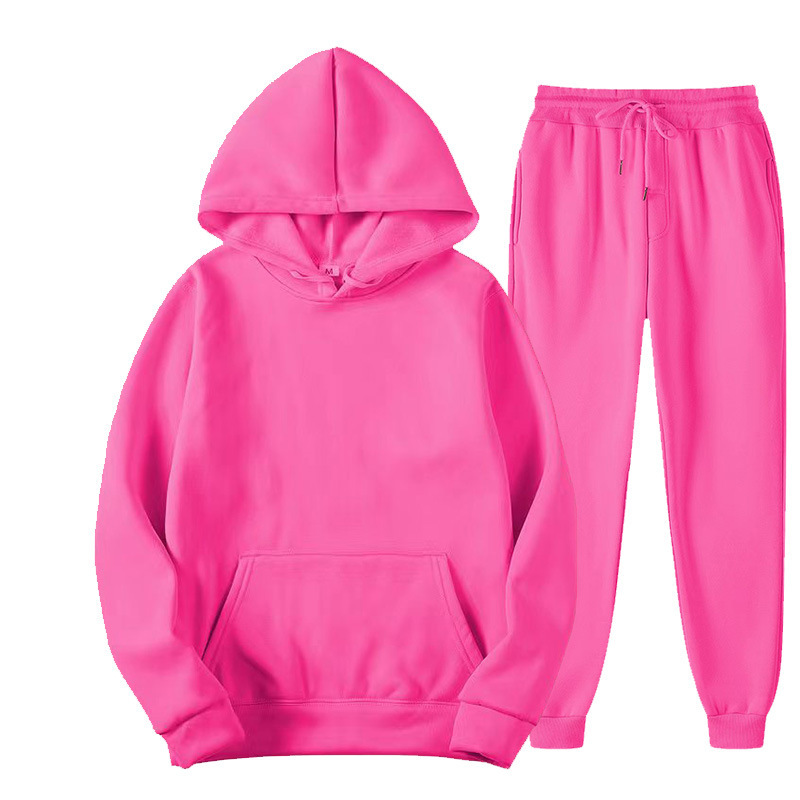 Huerhs costumes for women hot Women Tracksuit 2 Pieces Sets Hooded Sweatshirt +Drawstring Pants Male Hoodies Running Sportswear Men Men's Autumn Sportwear