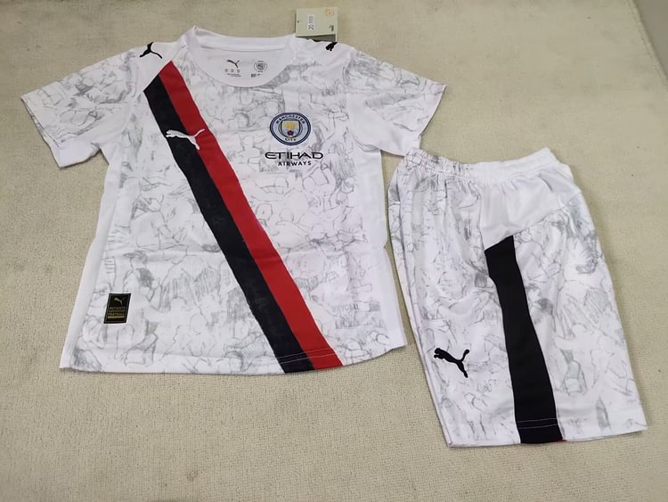 2025-26 Manchester City White Jersey - Children's Version
