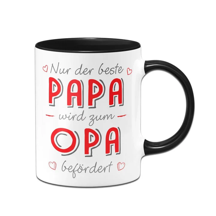 Kettenmachen Tasse - Nur Der Beste Papa Wird zum Opa Befördert