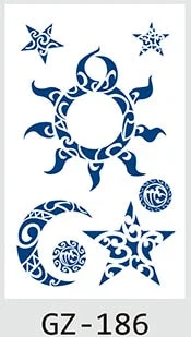 Temporary Waterproof Tattoo Stickers Butterfly Deer Rabbit Flower Juice Ink Lasting Boy Girl Chest Neck Hand Fake Bracelet Tatoo