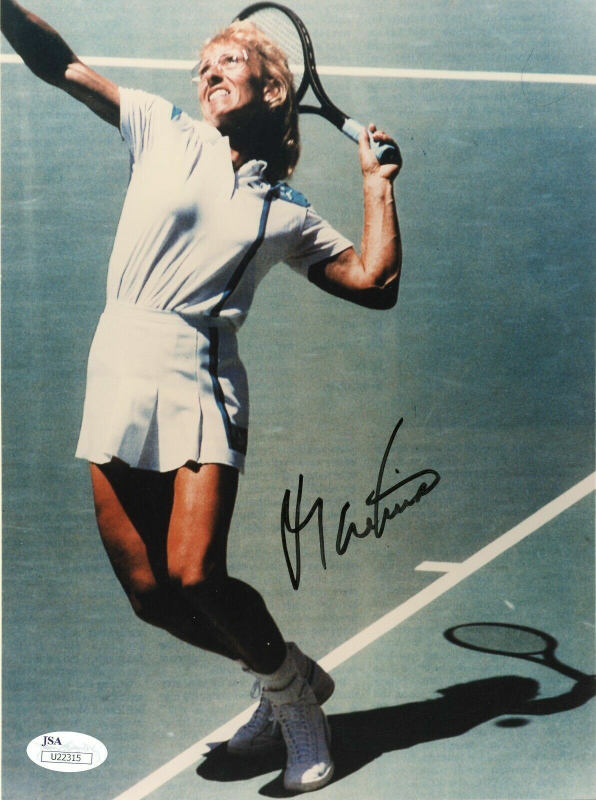 Martina Navratilova Signed 8x10 JSA COA Photo Poster painting Autograph 8x Tennis Player