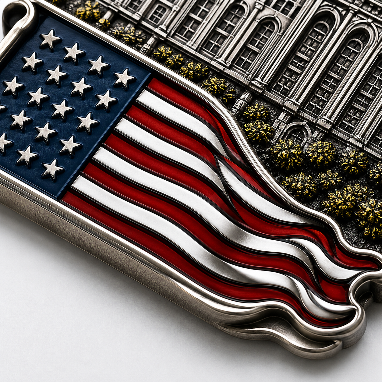 American flag detail