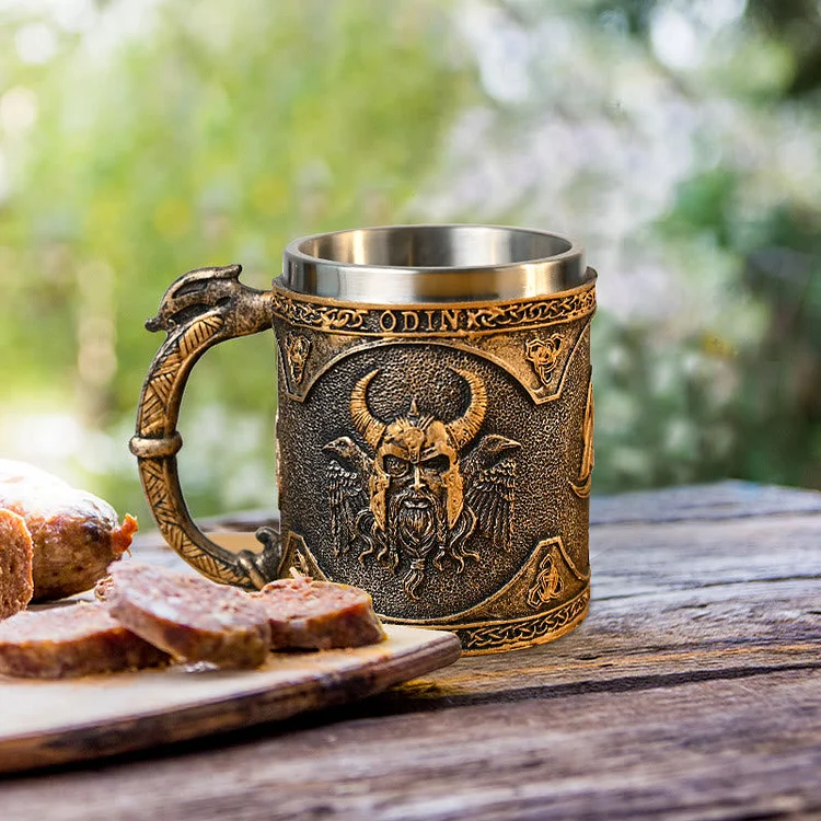 Coutureaura Odin Celtic God Warrior Mug
