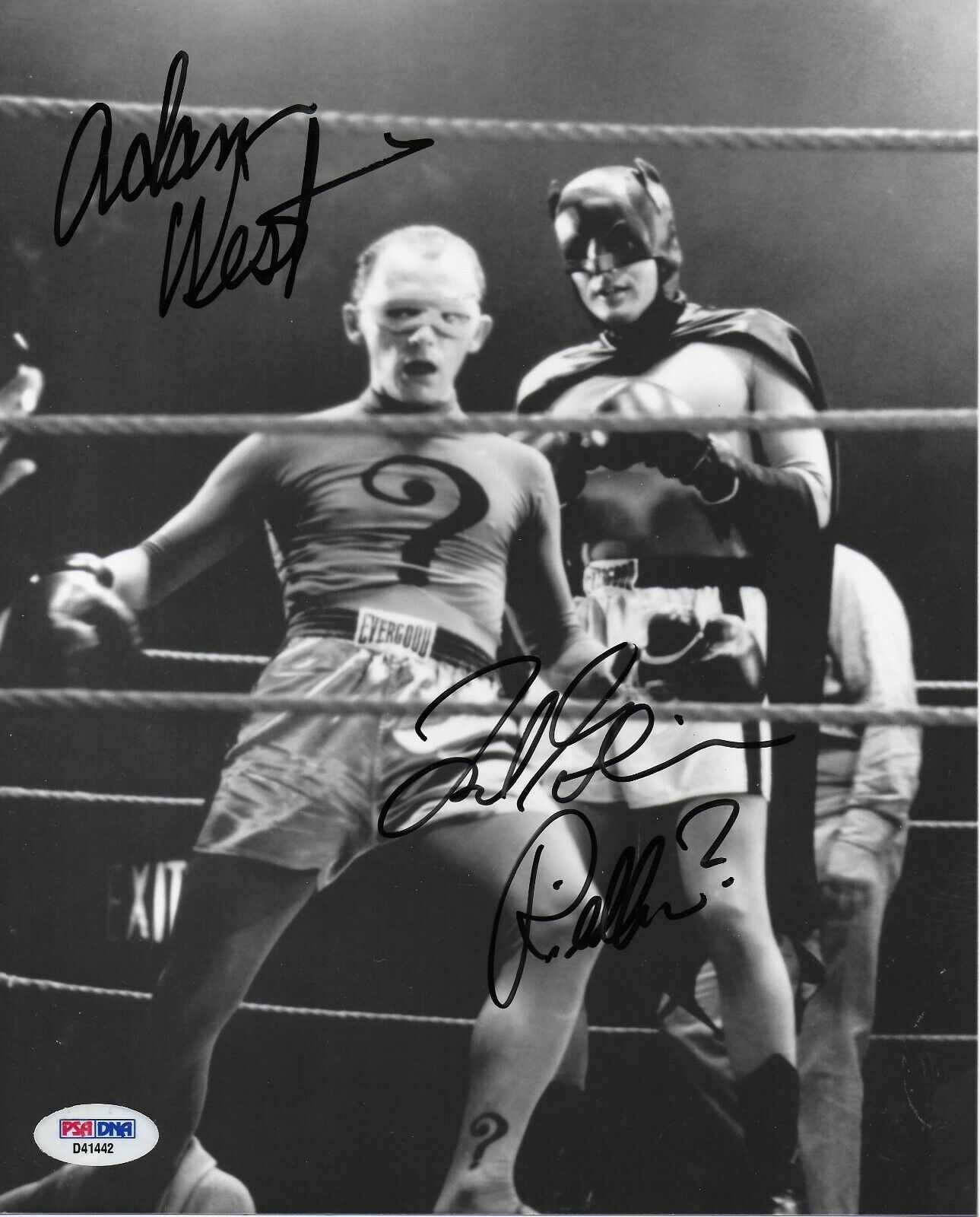 Adam West Frank Gorshin Batman Original Signed 8X10 Photo Poster painting w/PSA/DNA COA