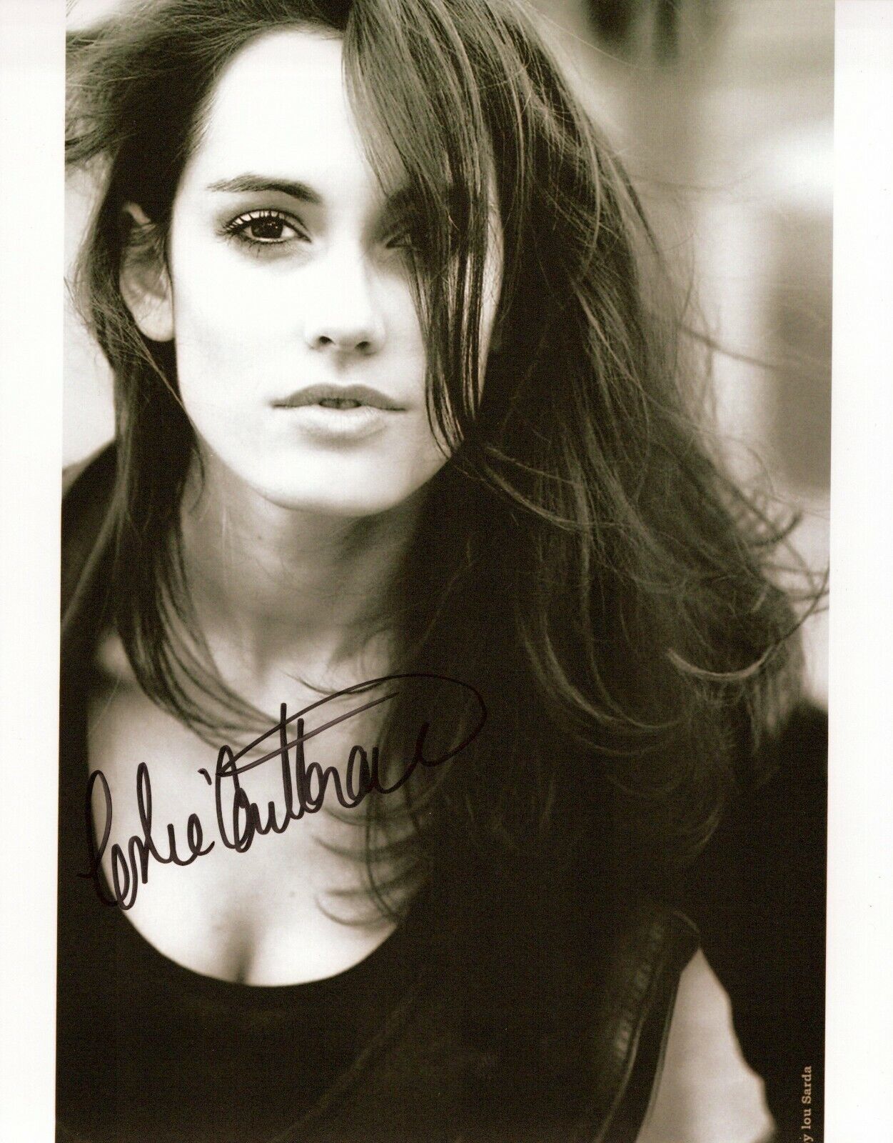 Leslie Coutterand head shot autographed Photo Poster painting signed 8x10 #9